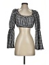 Topshop Black 3/4 Sleeve Blouse Size 2 - photo 1