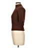 Zara Solid Brown Short Sleeve Top Size L - photo 5
