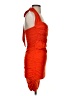 Zara Orange Cocktail Dress Size S - photo 4