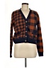 Vigoss 100% Polyester Plaid Brown Cardigan Size L - photo 1