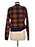 Vigoss 100% Polyester Plaid Brown Cardigan Size L - photo 2