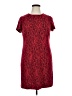 Calvin Klein Graphic Red Casual Dress Size 14 - photo 1