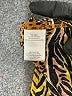 DR2 100% Polyester Animal Print Orange Short Sleeve Blouse Size L - photo 8