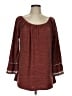 Win Win Burgundy 3/4 Sleeve Top Size L - photo 1