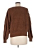 Gap 100% Cotton Solid Brown Pullover Sweater Size M - photo 2