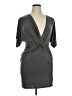 The ZigZag Stripe Solid Gray Cocktail Dress Size XL - photo 1