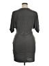 The ZigZag Stripe Solid Gray Cocktail Dress Size XL - photo 2