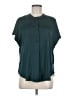 Old Navy 100% Polyester Teal Short Sleeve Blouse Size M - photo 1