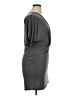 The ZigZag Stripe Solid Gray Cocktail Dress Size XL - photo 4