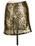 Lulus Metallic Gold Formal Skirt Size L - photo 1