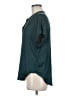 Old Navy 100% Polyester Teal Short Sleeve Blouse Size M - photo 5