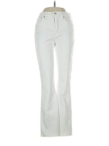 Madewell Tall Cali Demi-Boot Jeans in Pure White: Raw-Hem Edition (view 1)