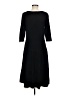 Talbots Solid Black Casual Dress Size M - photo 2