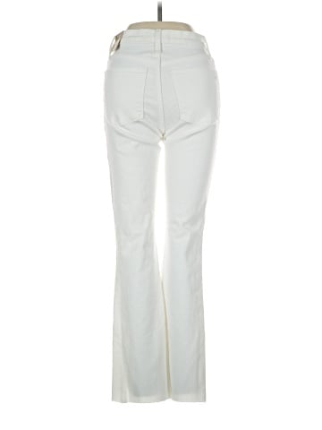 Madewell Tall Cali Demi-Boot Jeans in Pure White: Raw-Hem Edition (view 2)