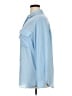 Ann Taylor LOFT 100% Polyester Blue Long Sleeve Blouse Size XL - photo 5