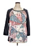 Avenue Gray 3/4 Sleeve T-Shirt Size 14 Plus - photo 1