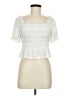 Lush Ivory Short Sleeve Blouse Size M - photo 1