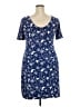 Lands' End Stars Blue Casual Dress Size 18 - photo 2