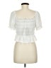 Lush Ivory Short Sleeve Blouse Size M - photo 2