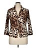 Alberto Makali Animal Print Brown Blazer Size XL - photo 1