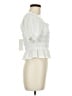 Lush Ivory Short Sleeve Blouse Size M - photo 4