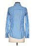 Red Camel 100% Cotton Checkered-gingham Blue Long Sleeve Button-Down Shirt Size XS - photo 2