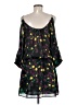 Parker 100% Polyester Floral Black Cocktail Dress Size M - photo 2