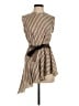 Brunello Cucinelli 100% Silk Brown Tan blouse Size S - photo 1