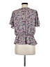 Sienna Sky 100% Polyester Floral Purple Short Sleeve Blouse Size M - photo 2