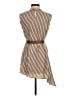 Brunello Cucinelli 100% Silk Brown Tan blouse Size S - photo 2
