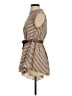 Brunello Cucinelli 100% Silk Brown Tan blouse Size S - photo 5