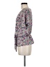 Sienna Sky 100% Polyester Floral Purple Short Sleeve Blouse Size M - photo 5