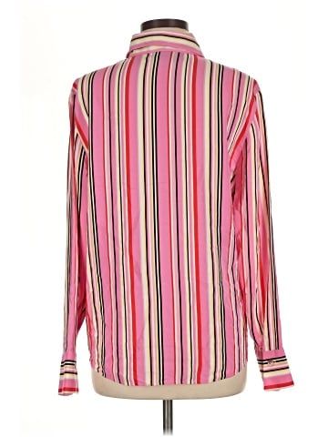 Linda Allard Ellen Tracy Long Sleeve Silk Top (view 2)