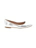 Clarks 100% Leather Metallic Silver Flats Size 7 1/2 - photo 1