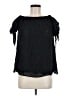 Lulus 100% Polyester Black Short Sleeve Blouse Size M - photo 1