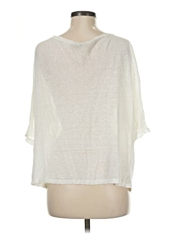 Bordeaux 3/4 Sleeve Silk Top (view 2)