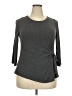 Elle Gray 3/4 Sleeve Top Size XXL - photo 1