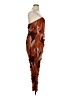 PrettyLittleThing Argyle Brown Cocktail Dress Size 10 - photo 4