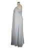 David's Bridal 100% Polyester Silver Gray Cocktail Dress Size 18 - photo 5