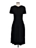 J. McLaughlin Solid Black Casual Dress Size L - photo 2