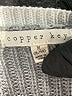 Copper Key 100% Acrylic Color Block Gray Pullover Sweater Size 8 - photo 7