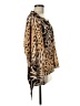 Black Label by Chico's Animal Print Brown Kimono Size M - photo 4