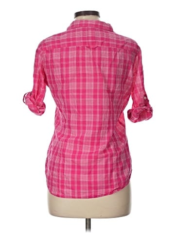 American Eagle Outfitters 3/4 Sleeve Button-Down Shirt (view 2)