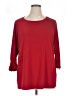 Susan Graver Red 3/4 Sleeve T-Shirt Size 1X - photo 1