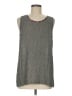 Carole Little Gray Sleeveless Top Size 8 - photo 1