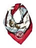 Hermès 100% Silk Gold Red Silk L'Hiver en Poste 90cm Scarf One size - photo 1