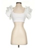 Zara White Short Sleeve Top Size S - photo 1