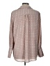 Pleione 100% Polyester Polka Dots Tan Brown Long Sleeve Blouse Size L - photo 2