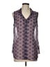 CAbi 100% Polyester Blue Sleeveless Blouse Size L - photo 1