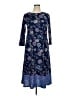 Talbots Paisley Blue Casual Dress Size 14 - photo 1